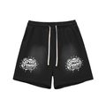 Sun Fade Raw Edge Cotton Shorts