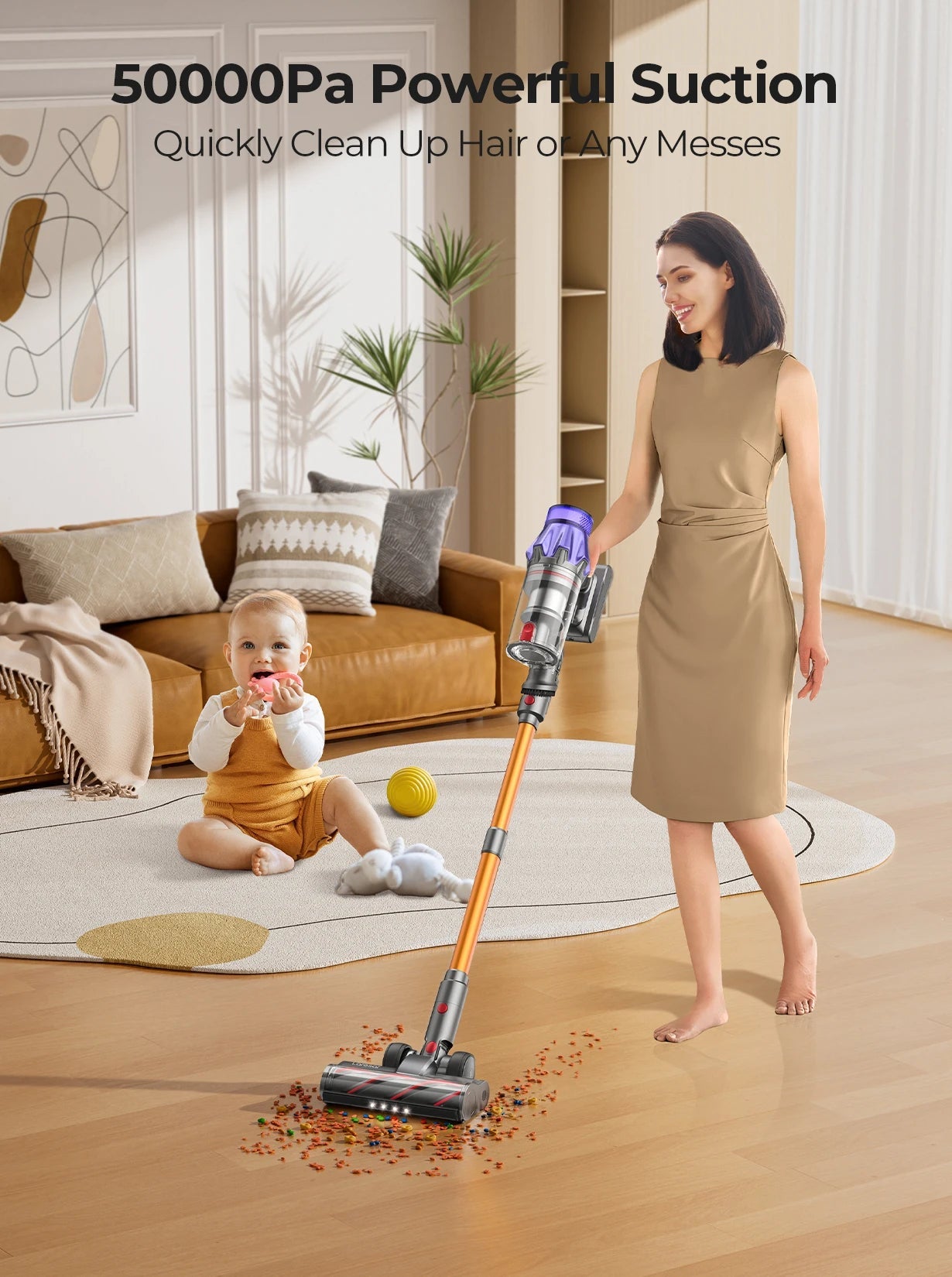 Laresar V7 500W 50KPA Suction Power Cordless Vacuum Cleaner Handheld smart Home appliance Removable Battery Dust Cup - InkframeLaresar V7 500W 50KPA Suction Power Cordless Vacuum Cleaner Handheld smart Home appliance Removable Battery Dust Cupi