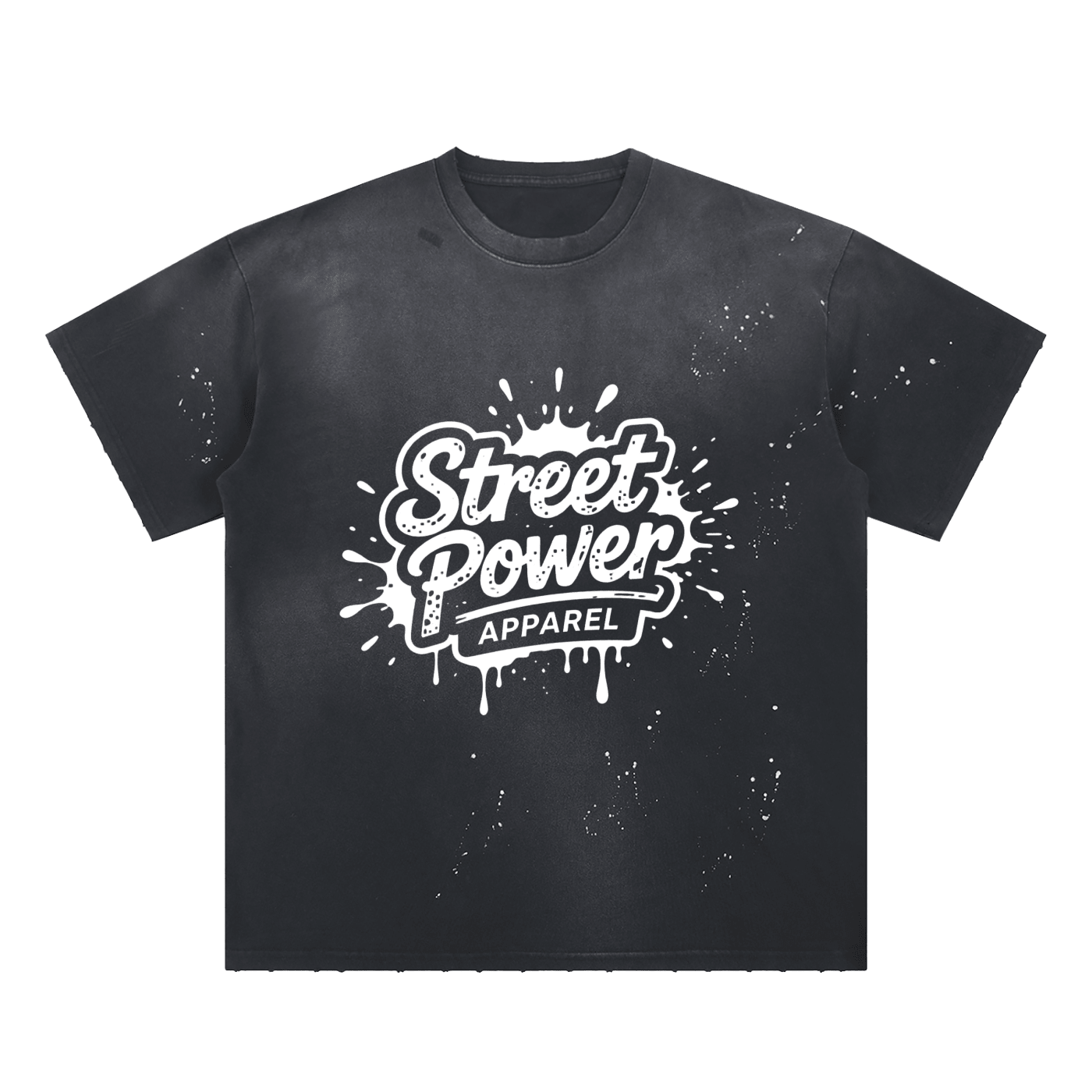 Hand-Frayed Sunfade Paint Splatter T-Shirt - InkframeHand-Frayed Sunfade Paint Splatter T-Shirti
