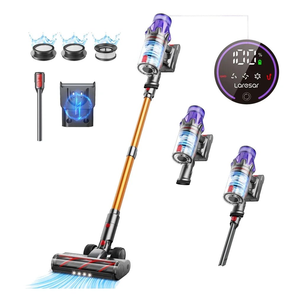 Laresar V7 500W 50KPA Suction Power Cordless Vacuum Cleaner Handheld smart Home appliance Removable Battery Dust Cup - InkframeLaresar V7 500W 50KPA Suction Power Cordless Vacuum Cleaner Handheld smart Home appliance Removable Battery Dust Cupi