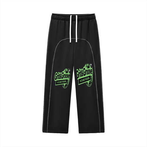 Contrast-Stitched Fleece Sweatpants - InkframeContrast-Stitched Fleece Sweatpantsi